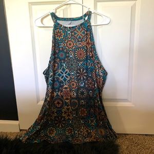 XXL patterned tank top